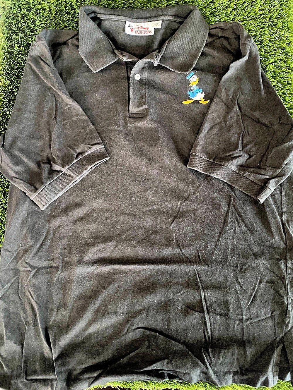 Disney Fashions Donald Duck Polo Donald Duck Polo Black Boys XL